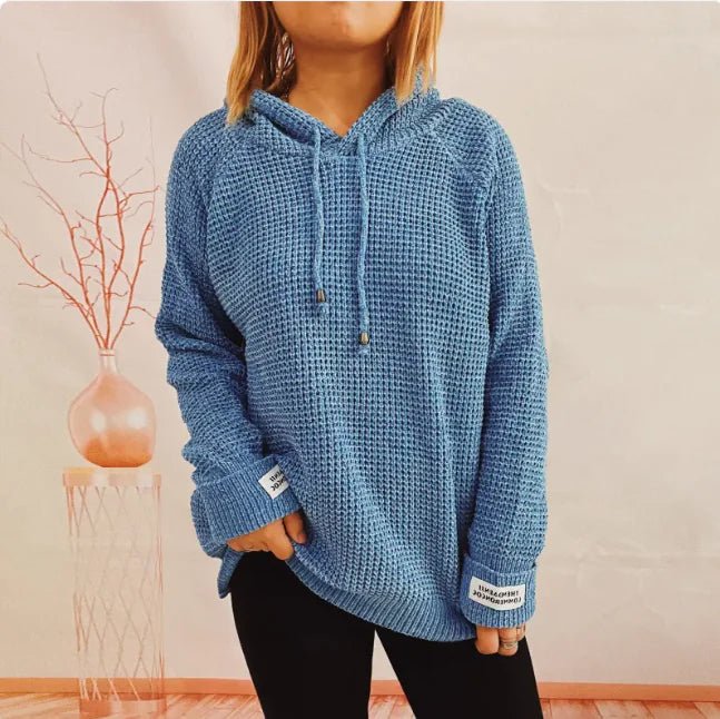 CozyPatch Hooded Knit Sweater - NexGen Market