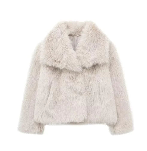 Women's Faux Fox Fur Coat - NexGen Market