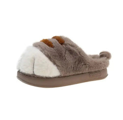 European And American Plus Size Closed Toe Fur Slipper Winter - NexGen Market