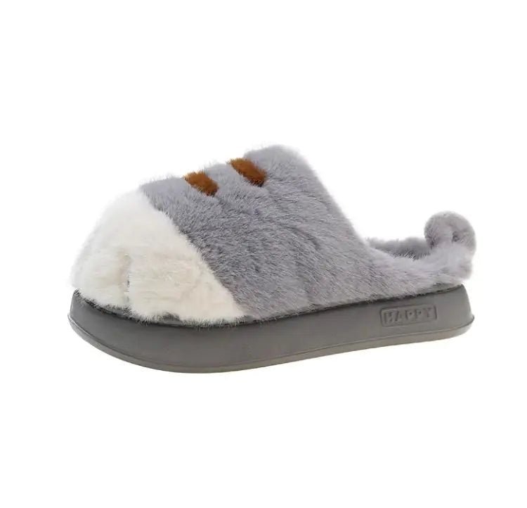 European And American Plus Size Closed Toe Fur Slipper Winter - NexGen Market