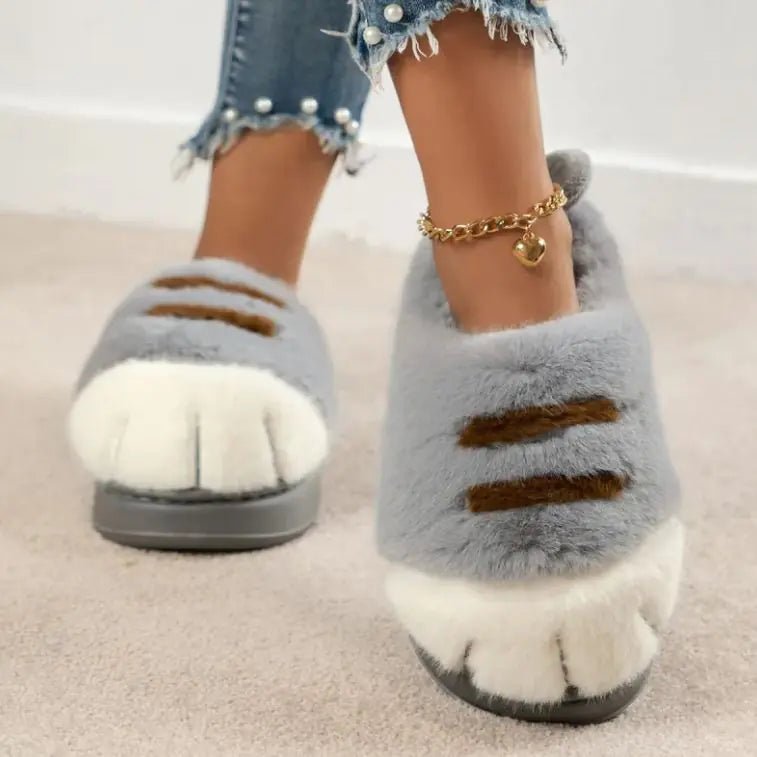 European And American Plus Size Closed Toe Fur Slipper Winter - NexGen Market