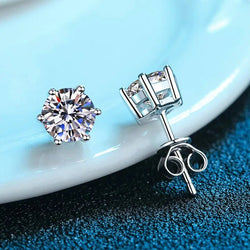 S925 Silver Stud Classic Six - claw Stud Earrings - NexGen Market