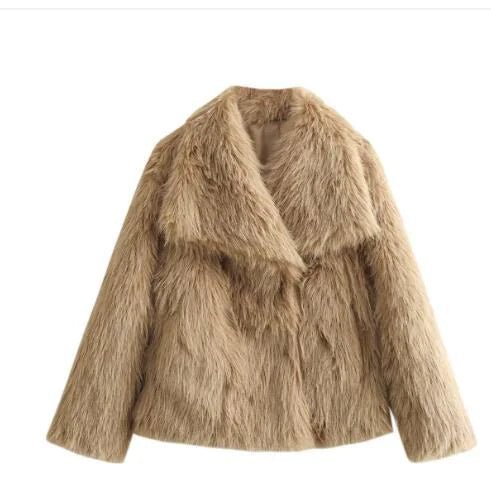 Women's Faux Fox Fur Coat - NexGen Market