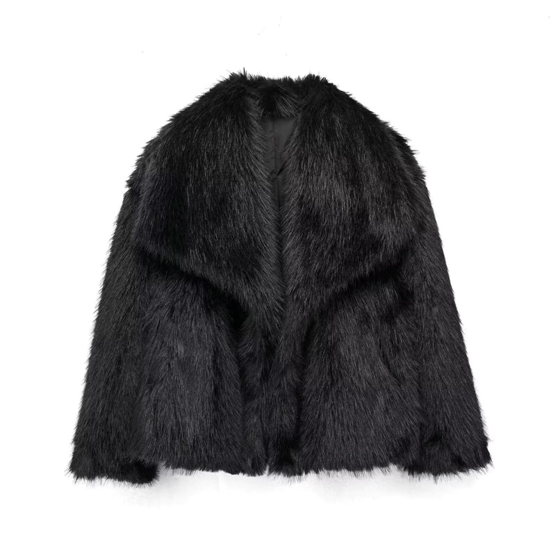 Women's Faux Fox Fur Coat - NexGen Market